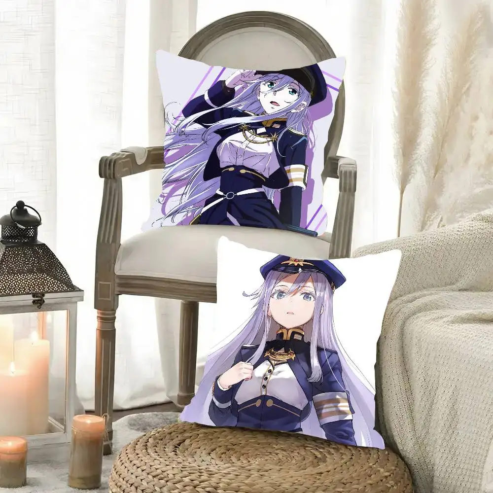 Vladilena Milize Animation Eight Six Pillow Case Fashion Square Pillowcase Bedroom Sofa Room Ins Decoration Leisure
