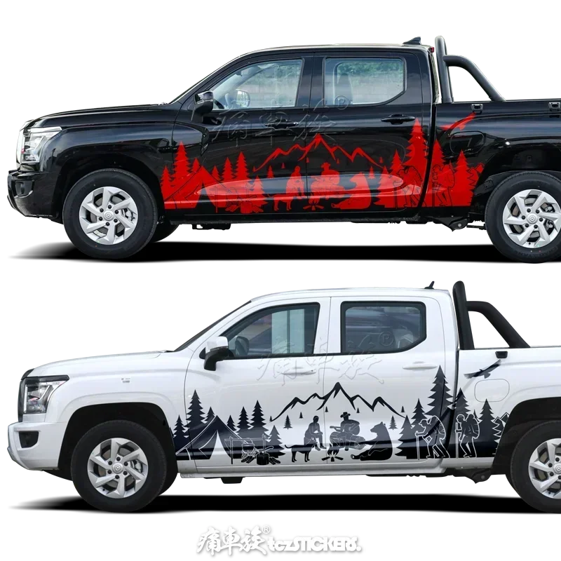 Car stickers FOR Hilux L200 Tundra NAVARA Raptor F150 landtrek DMAX pickup truck off-road decorative decal accessories