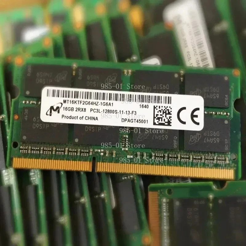A+Micron RAMS DDR3 16GB 1600MHz Laptop Memory DDR3 16GB 2RX8 PC3L-12800S-11-13 SODIMM 1.35V