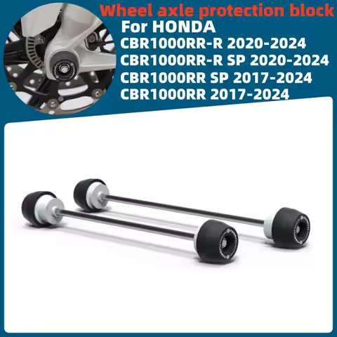 For Honda CBR1000RR CBR1000RR-R SP 2017-2023 2024 Refit Rear Front Axle Fork Crash Slider Motorcycle Wheel Protector