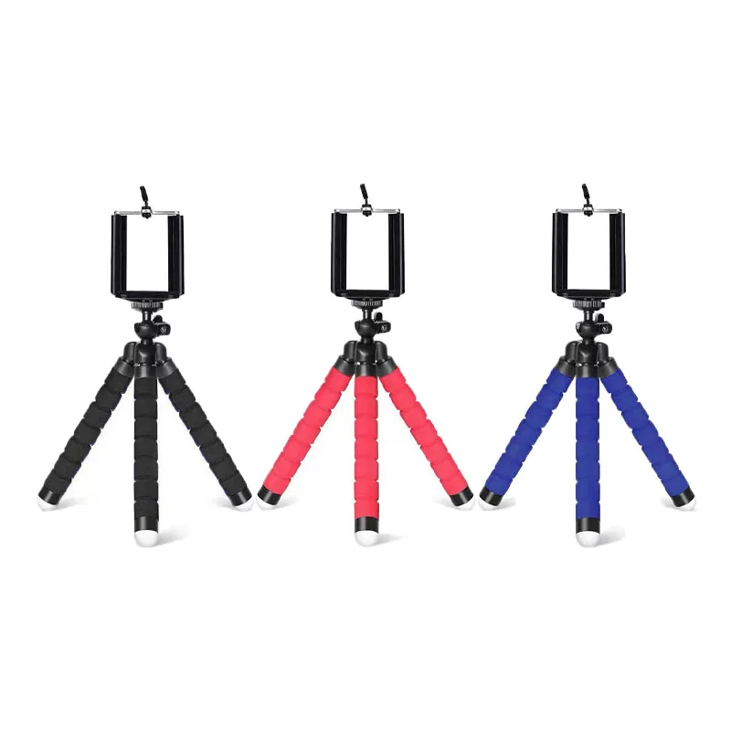 Sponge Tripod Octopus Bracket Universal Smartphone Tripod Mini Flexible Octopus Leg Mobile Phone Holder Stand for iPhone Samsung