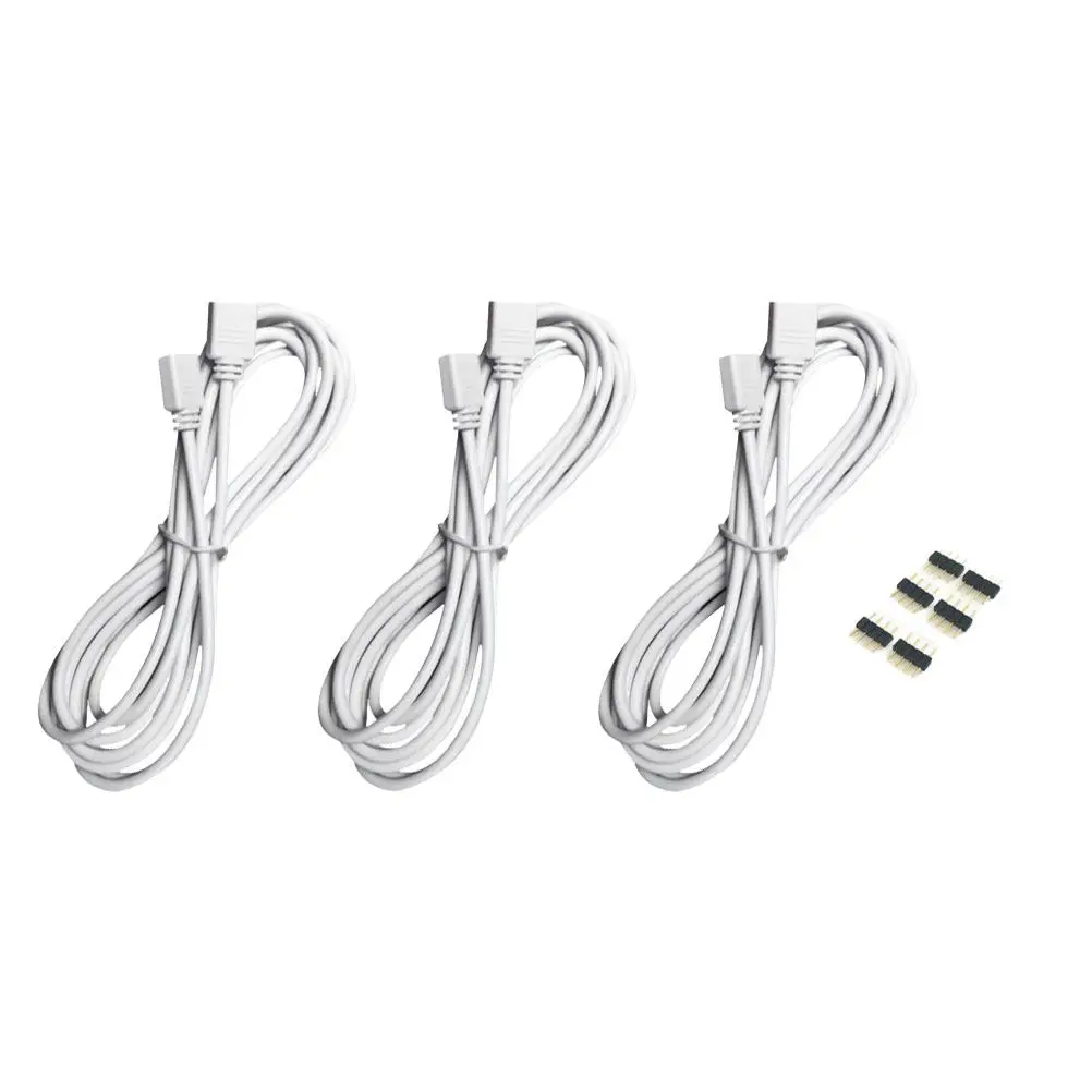 9Pcs LED Strip Extension Cable Rgb Connector Long Light Bar Extension Cord Easy Installation Weld Free Connection
