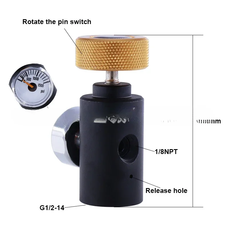 

soda water CO2 inflation connector gas cylinder inflation valve large gas cylinder to small gas cylinder inflation TR21 * 4