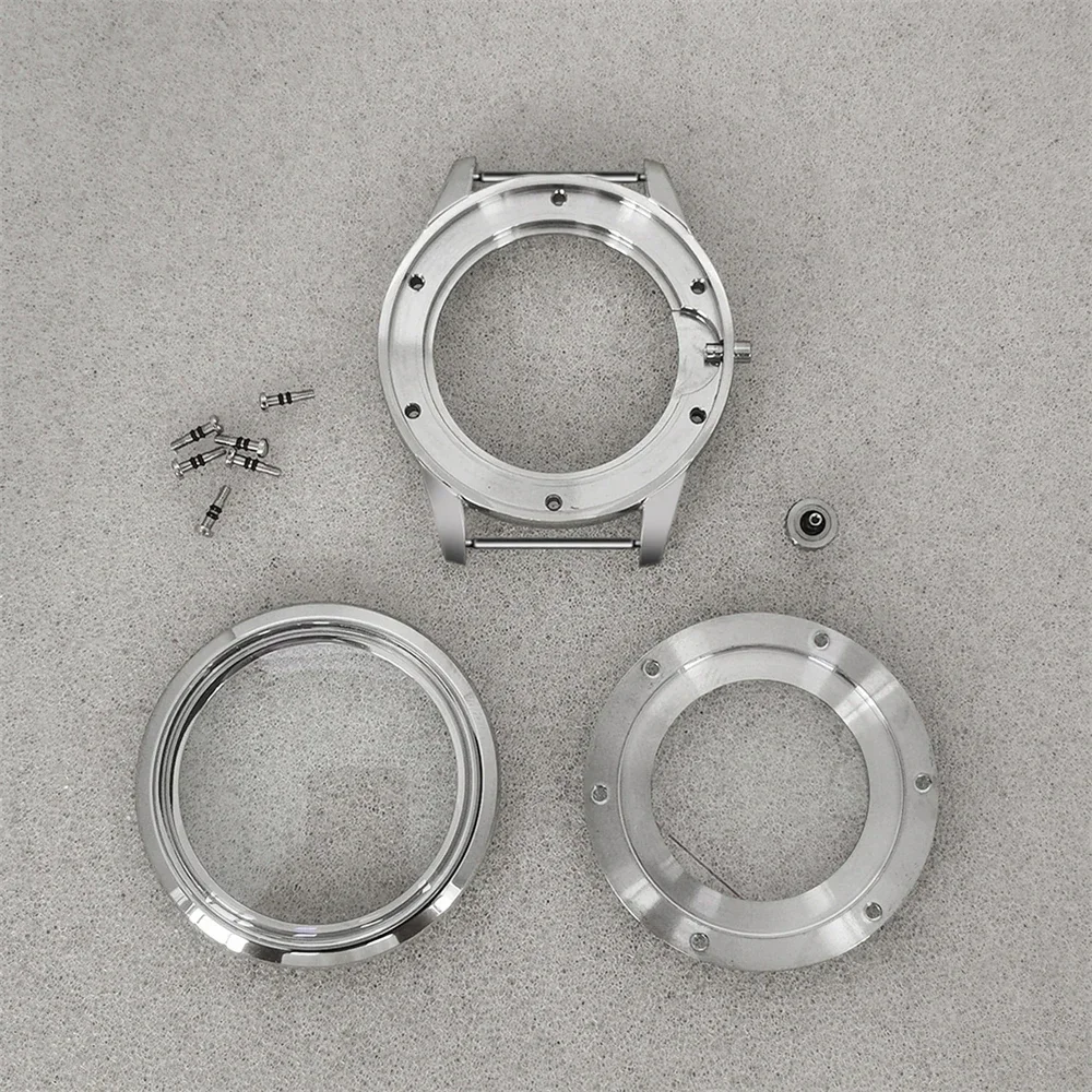 39MM Watch Case Modified Part Transparent Bottom Stainless Steel Cases for Nh35/Nh36/4R/7S Movement Diy Parts - Image 6