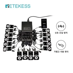 Retekess T130 Tour Guide System 99 Channels 12H Long Battery Audio Interpretation Device for Factory Group Tours
