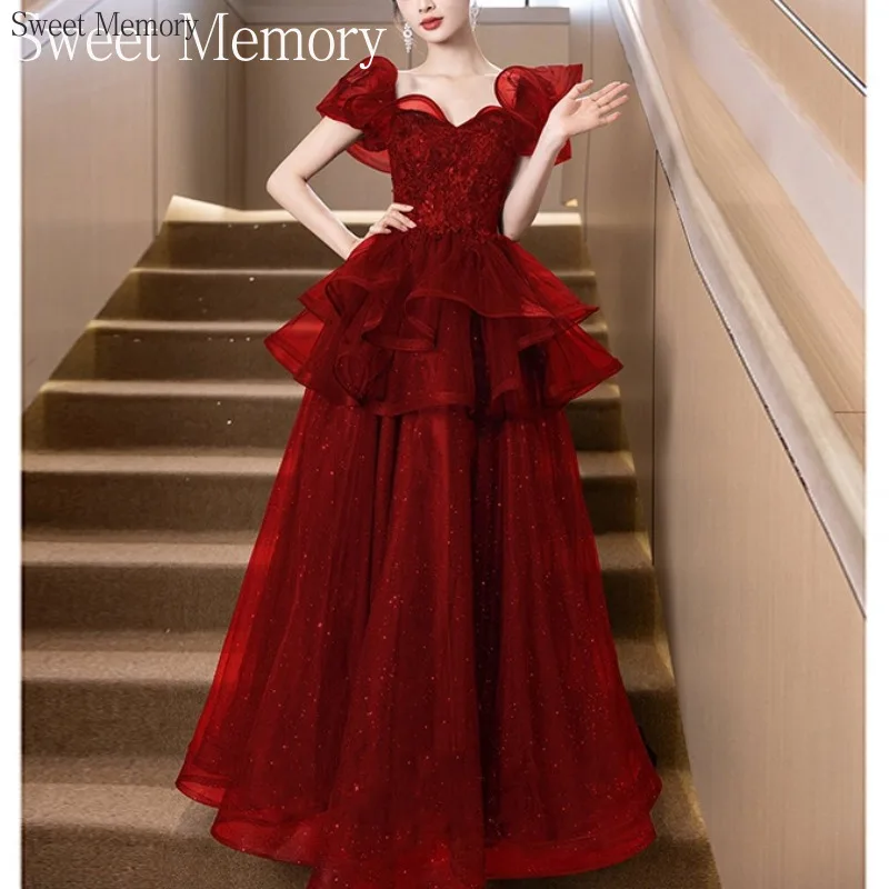 

A8179 Luxury Evening Dress Fashion Girls Women Banquet Clothes Sweet Memory Beautiful Dresses for Elegant Party Dresses