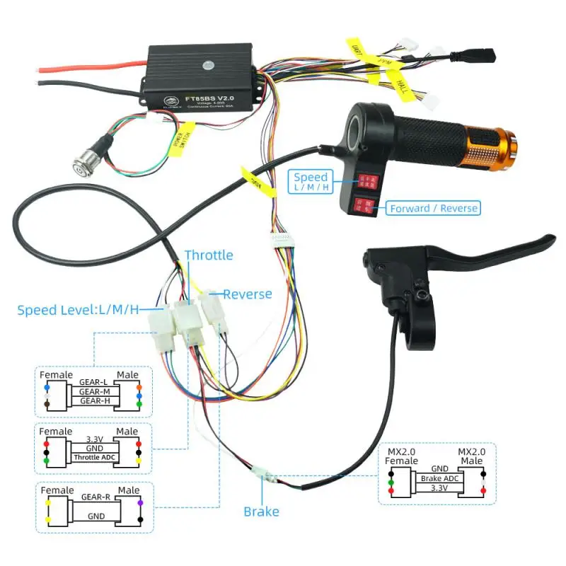 Flipsky Ft85bs V2.0 Esc With Aluminum Case Non-vesc For Electric Skateboard / Scooter / Ebike Speed Controller