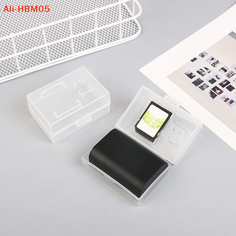 (HB05) 2Pc Camera Battery Storage Box Memory Card Moisture-proof Case For LP-E6 BP-511 NP-FZ100 NP-FM500H NP-FM50 EN-EL15 EN EL3