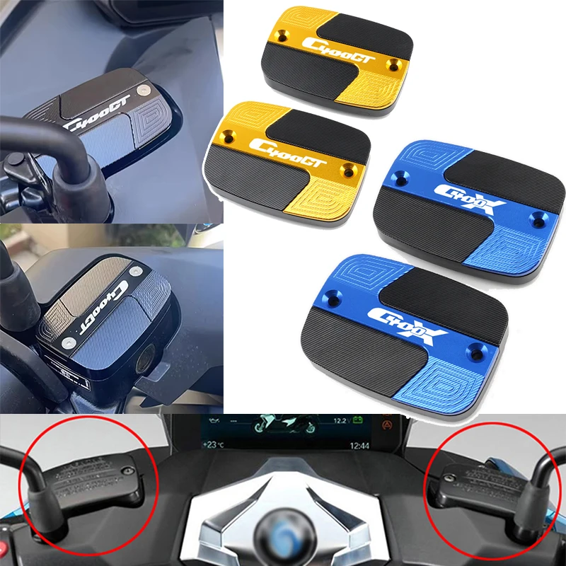 For BMW C400X C400GT C400 X GT C 400X 400GT Motorcycle Accessories Front Brake Clutch Cylinder Fluid Reservoir Tank Cover Caps