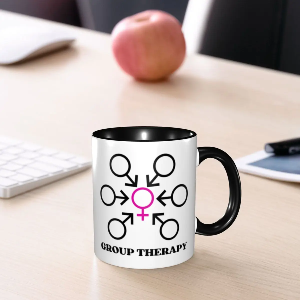 DIY Group Therapy Ceramic Mug Custom Coffee Cups Creative Gift