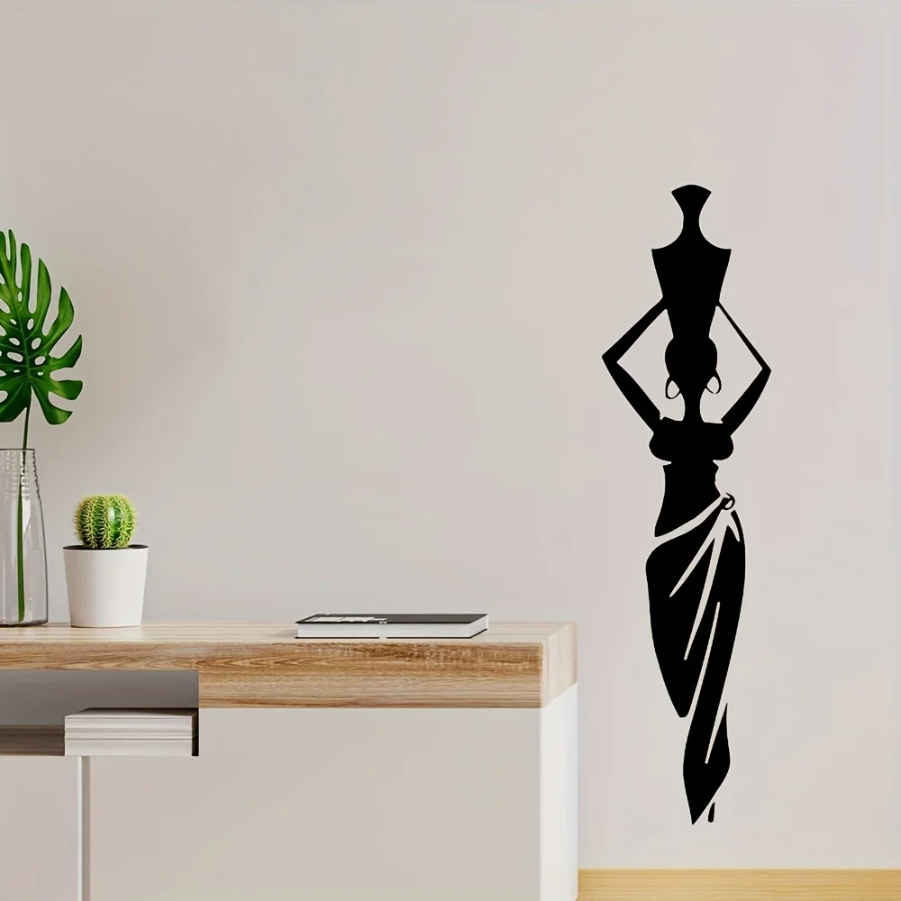 Vintage African Woman Metal Wall Art Iron Decor Easy to Hang for Living Room Art Lovers