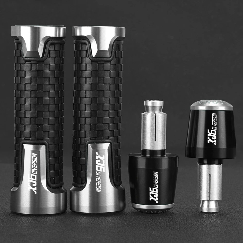 

Motorcycle Accessories Handlebar Hand Grips Handle Bar End Caps For YAMAHA XJ6DIVERSION XJ6 DIVERSION 2009-2015 2014 2013 2012