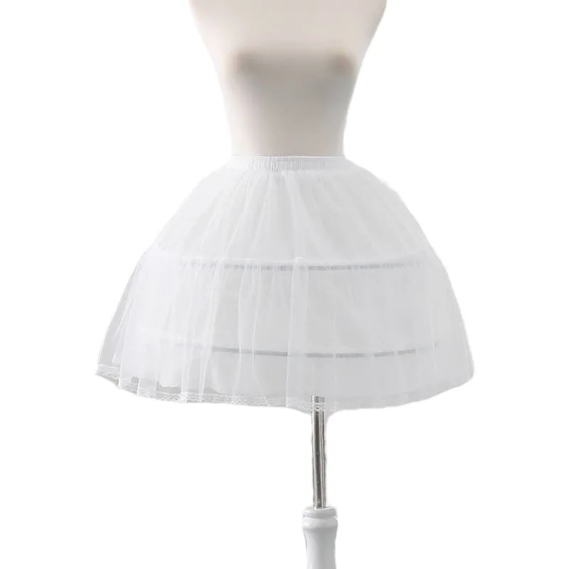 Vestido infantil sem armação em 42cm, vestido feminino de crinolina para performance em lolita