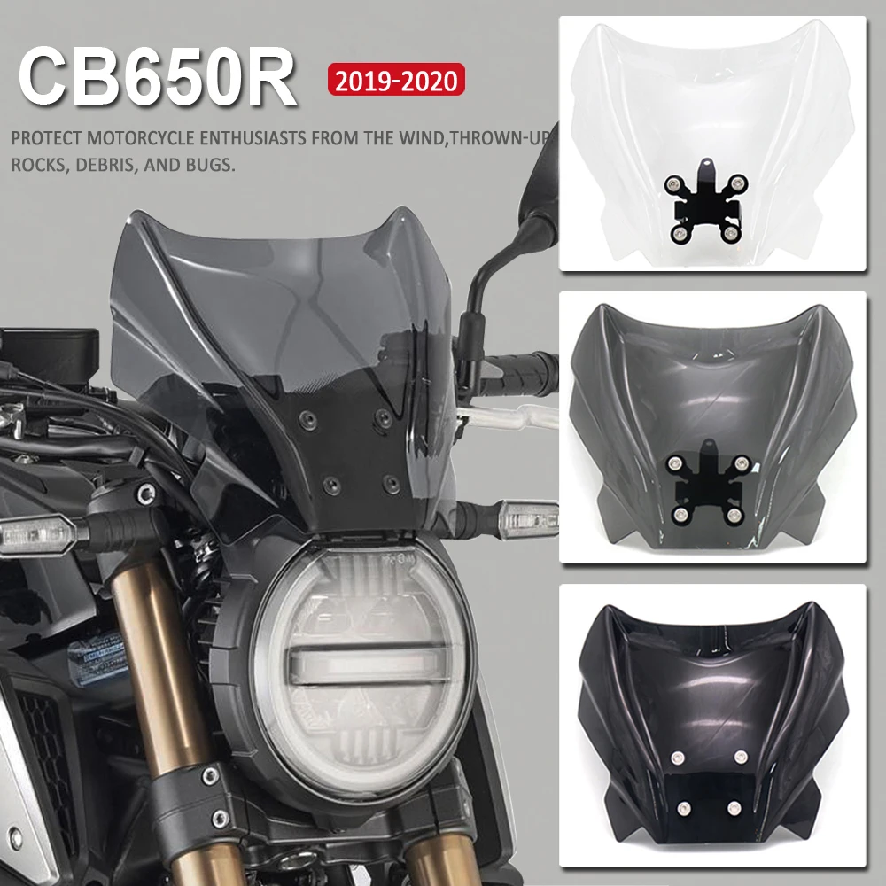 

New Motorcycle Parts For Honda CB1000R CB650R CB 1000 R Windshield Wind Deflector Windscreen Fairing Baffle Cover 2019 2020 2018