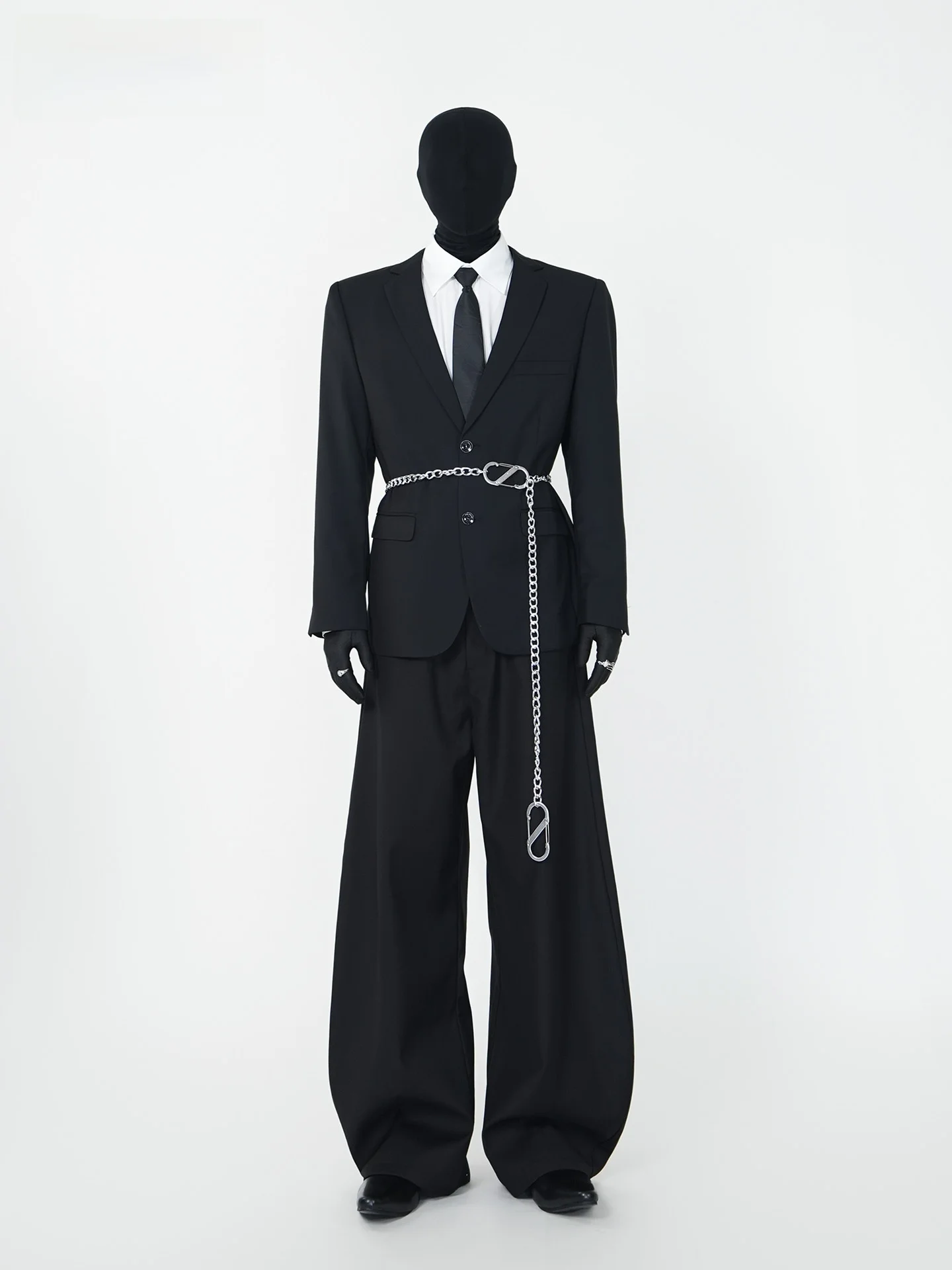 

VE2 Men's Bla Suit Jaet Iron-Free Stand Fit Four Seasons Casual Wedding om Polyester Fiber Faion Urban Sle