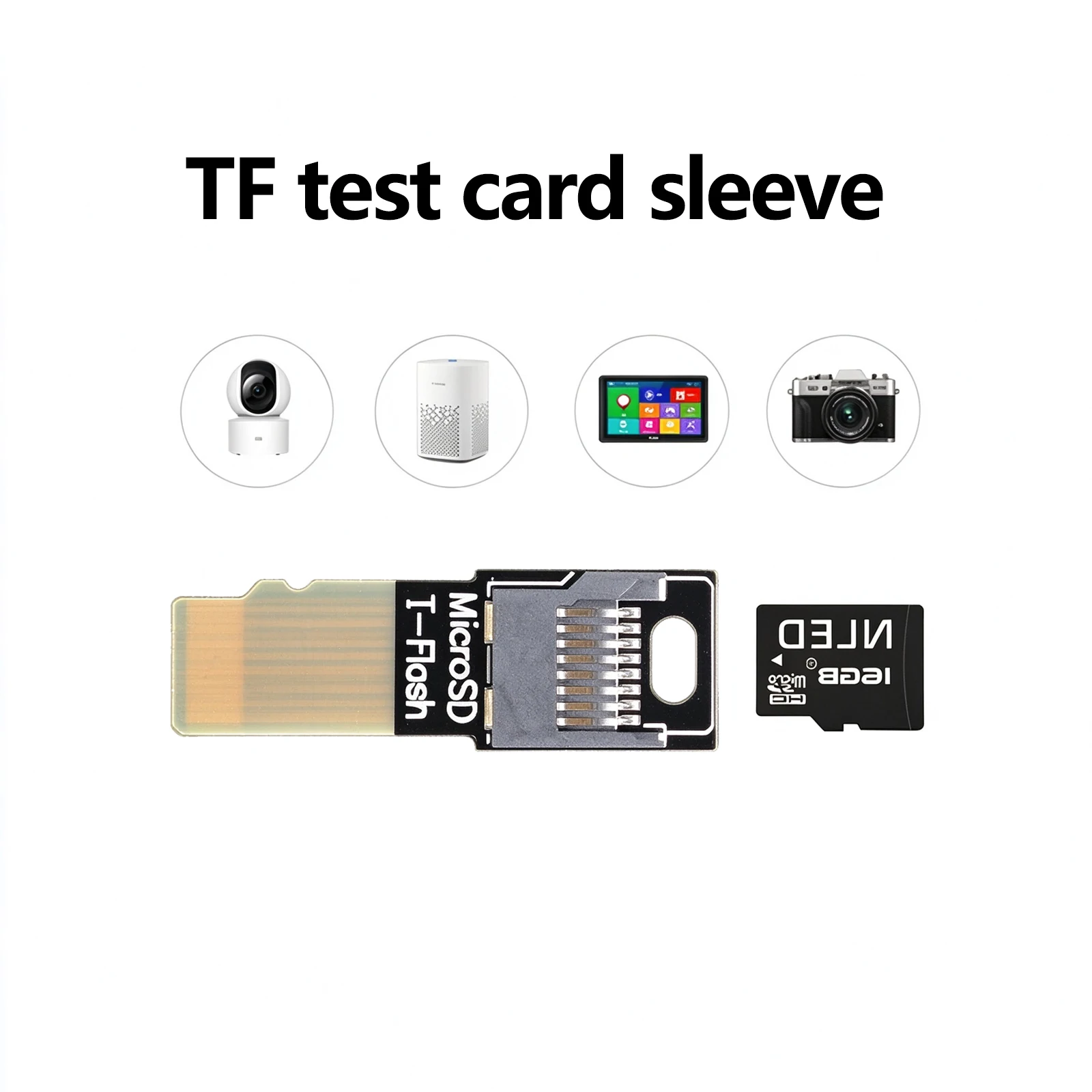 PCB  Micro SD TF Memory Card Male to Female Extension Adapter Extender Test Tools PCBA Connector