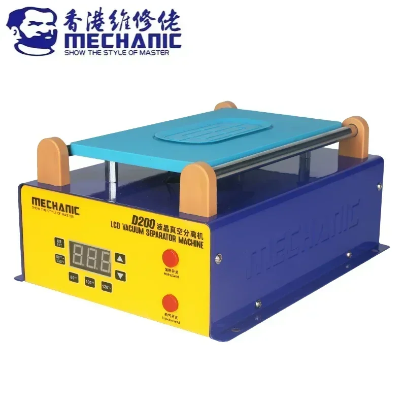 Mechanic D200 9 inch LCD Screen Separator With Powerful Suction For Phone Touch Screen Frame Pre-Heating Fast Sepration Machine