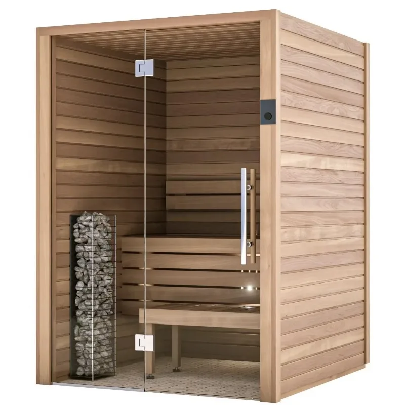 Cheapest Hemlock Red Cedar Wood Traditional Steam Sauna Room With Wholesale Price