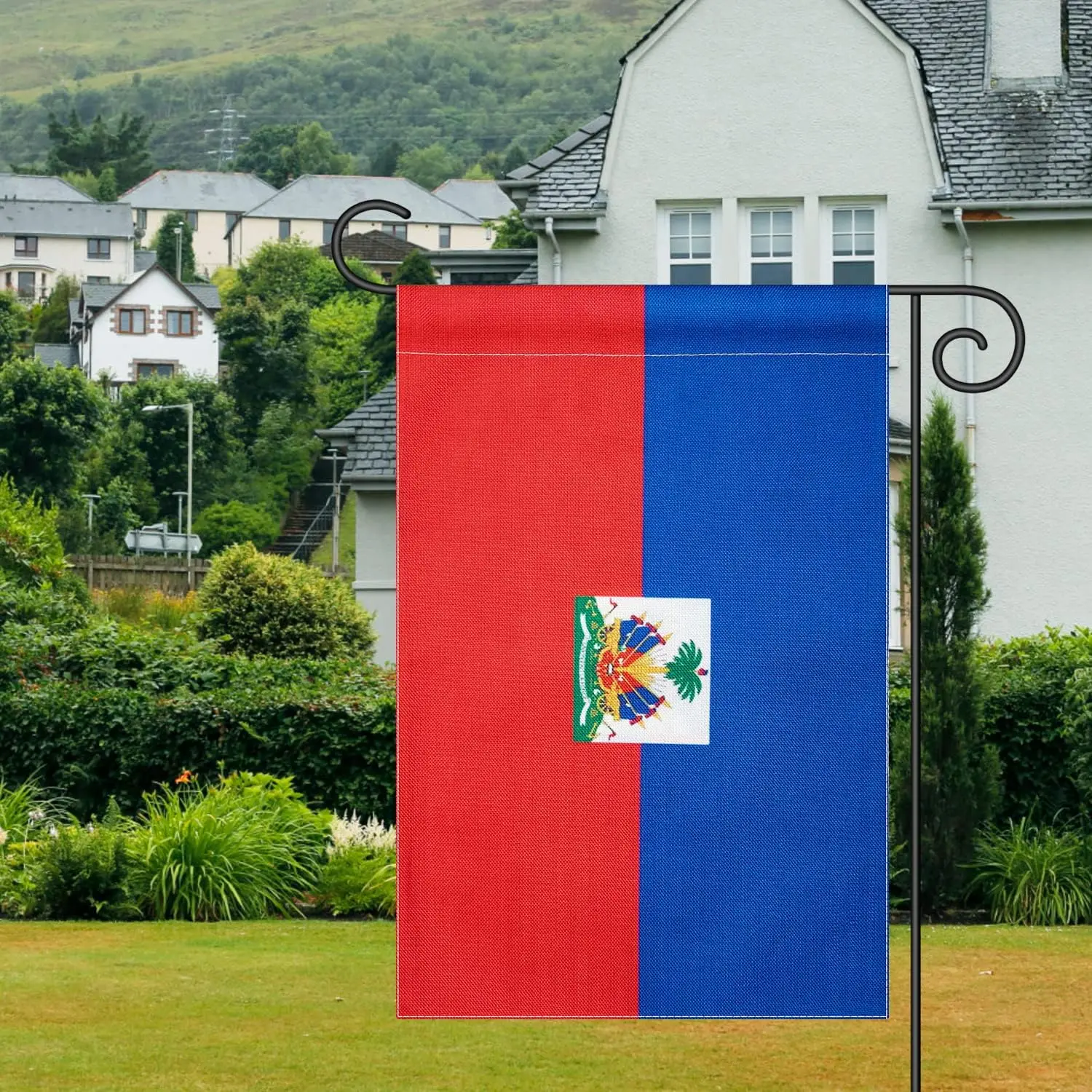 Haiti Haitian Garden Flag Indoor Outdoor Decoration Flags,For Yard Outside 12 x 18 Inches,Double-Sided,DIY Celebration. ZZJ  llz