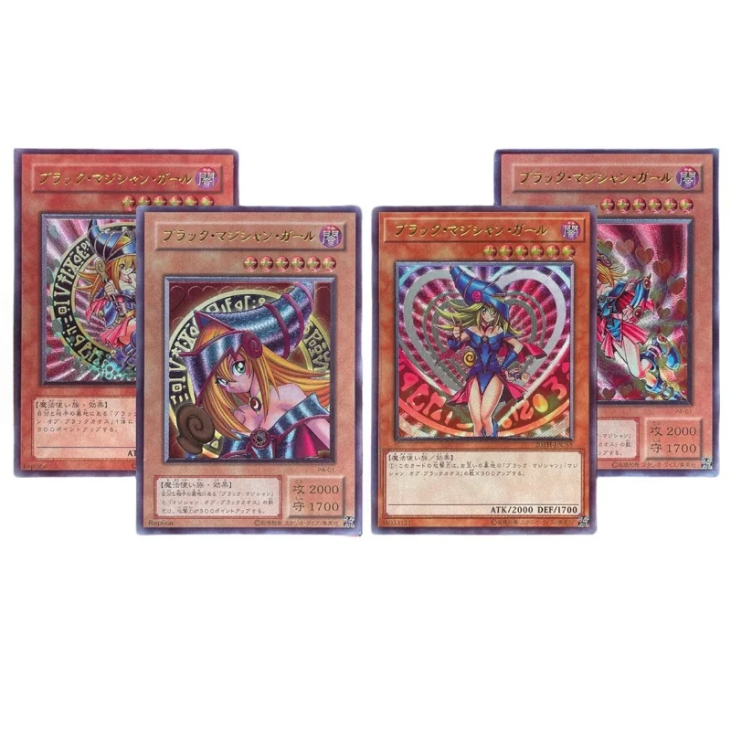 Yu Gi Oh Flash Card Egyptian God Black Magician Girl Evil Twin Exodia Dragon Diy Utr Action Toy Figues Anime Game Collection