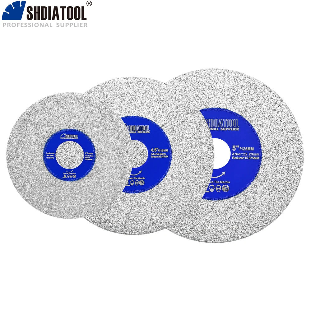 

SHDIATOOL Continuous Tooth Cutting Disc 1Pc Ultra-Thin Marble Saw Blade Ceramic Porcelain Tile Glass 100/115/125mm Cutter Plate