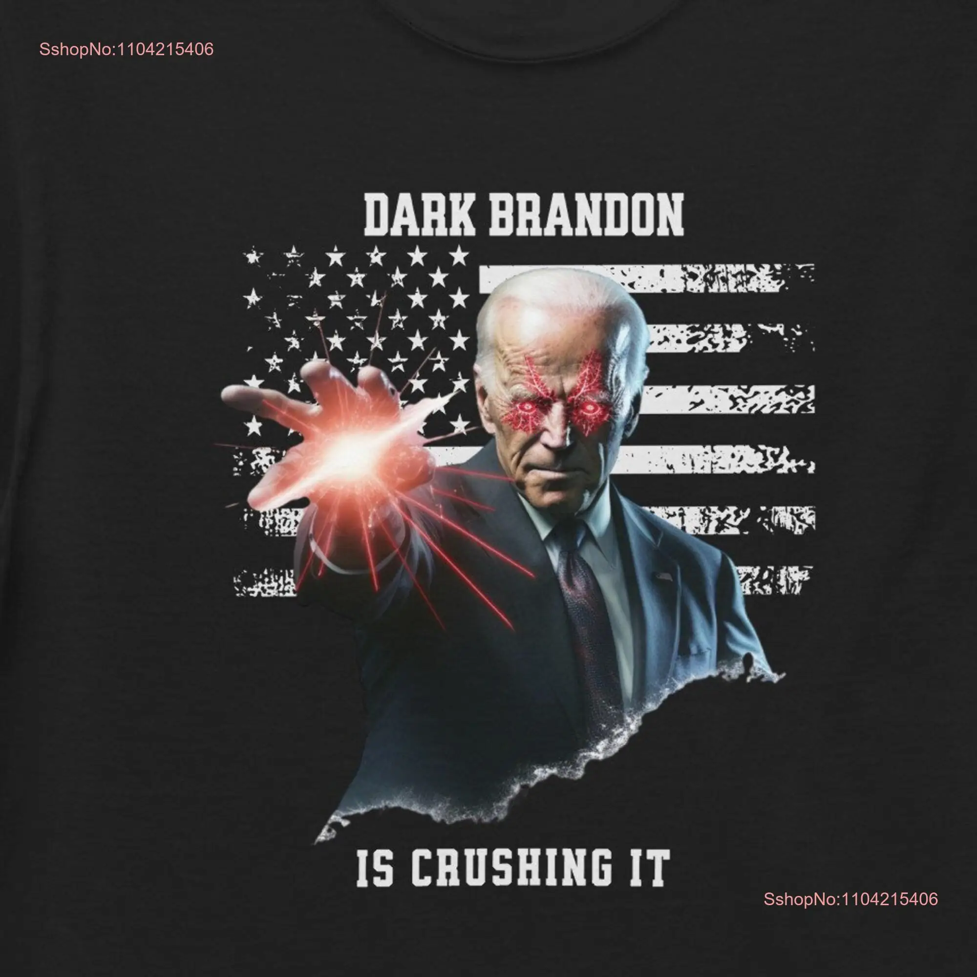 Dark Biden Laser Eyes Joe Kamala Harris VP 2024 Campaign Democrat T Shirt Funny Election long or short sleeves