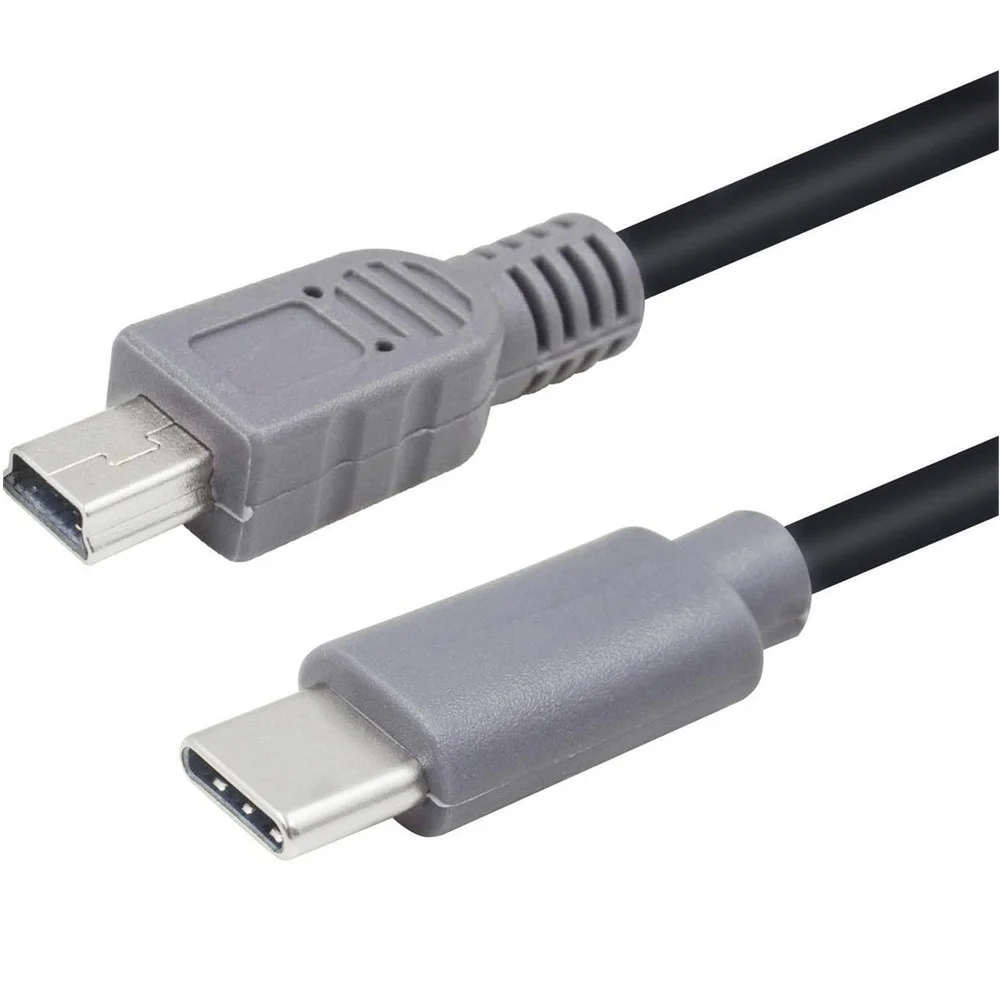 50ซม. ชนิด C เป็นสาย mini USB B OTG สำหรับเครื่องขยายสัญญาณเสียงดิจิตอลแบบพกพา DAC