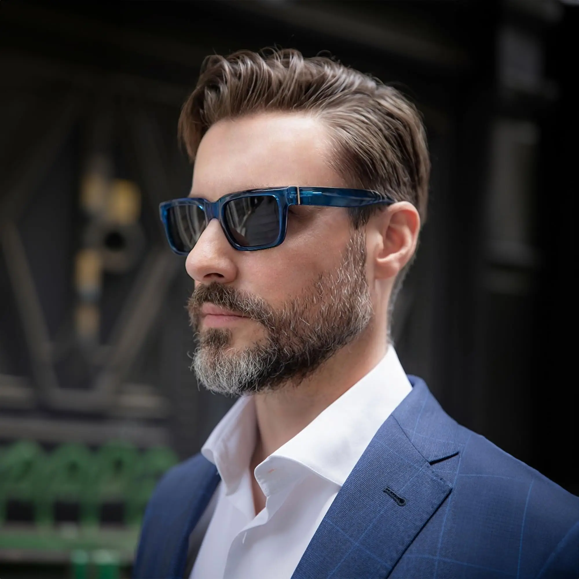 ZENOTTIC Fahsion Rectangle Prescription Sunglasses Polarized Square Myopia Progressive Optical Sun Glasses for Women Men ﻿