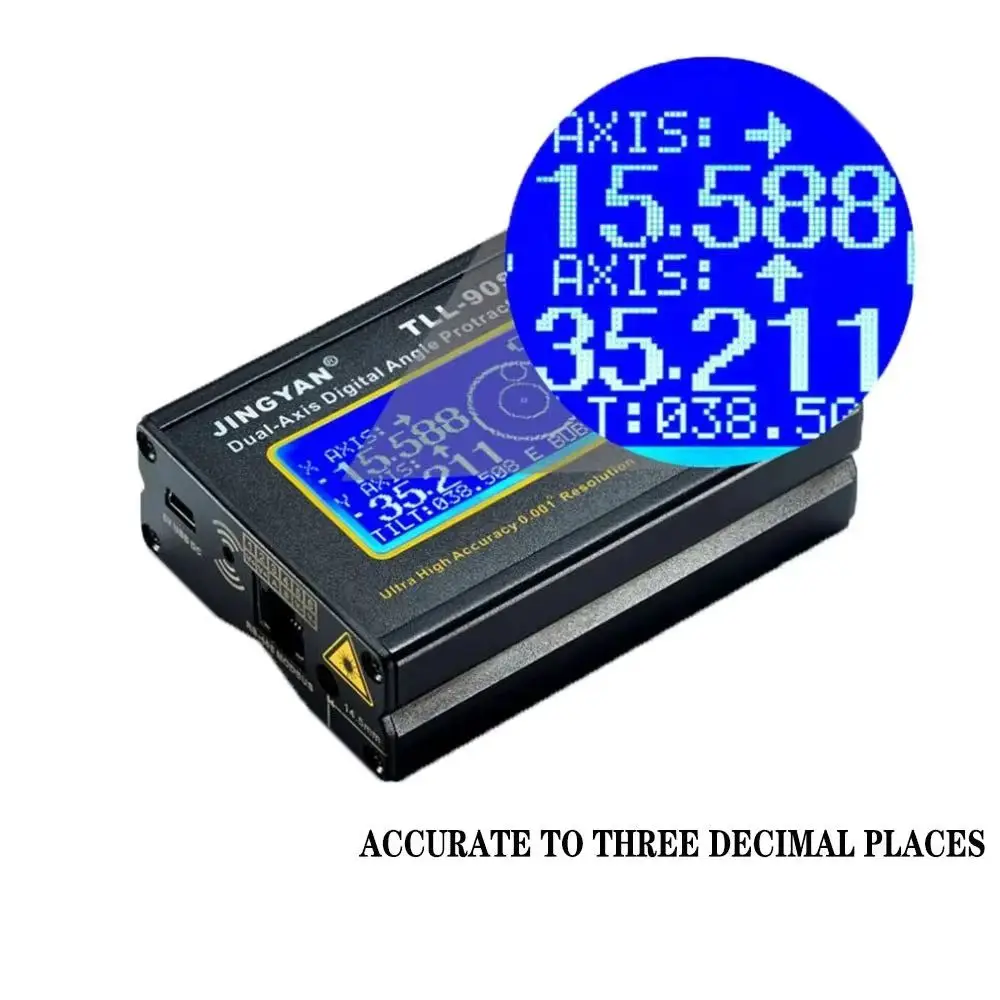 

Electronic level high-precision angle meter ruler 0.005 degrees laser dual-axis digital display inclinometer TLL-90S