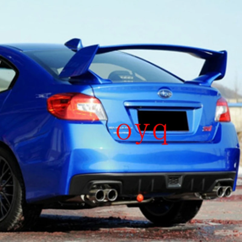 For Subaru WRX High quality ABS Plastic Rear Roof Spoiler Wing Trunk Lip Boot Cover Car Styling