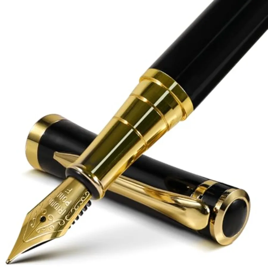 

Fountain Pen with Luxury Finish, Smooth Ink Flow, Complete Set with Ink Cartridges, Converter and Sleeve Ideal for Professional