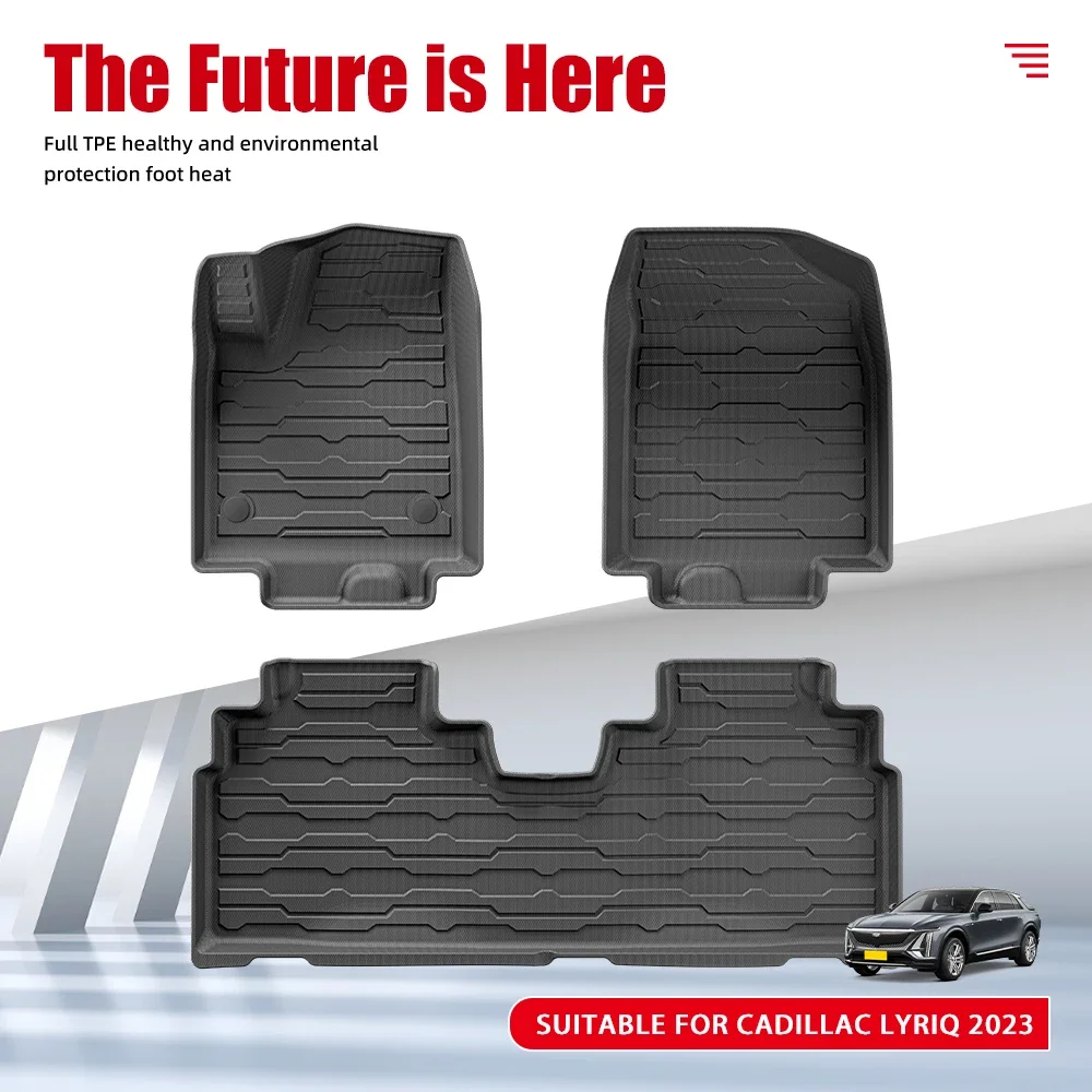 Custom Custom Wholesale Cheap Car Floor Mat for Cadillac LYRIQ 2023 TPE 3D Car Mats Waterproof Non-slip Carpet