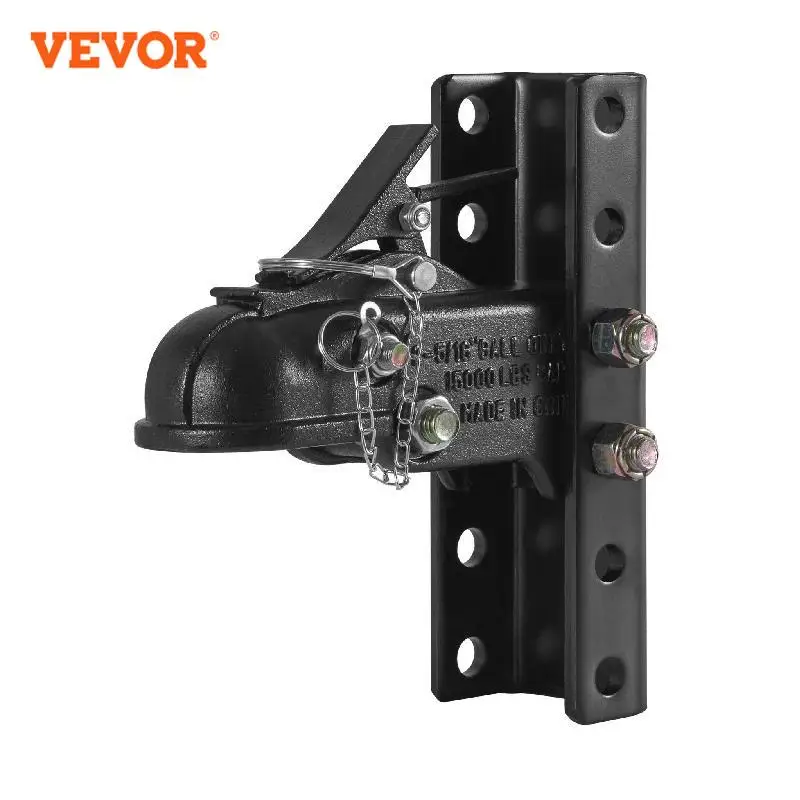 VEVOR 15000 lbs Adjustable Trailer Coupler 5-Position Channel Bracket Kit with 2-5/16