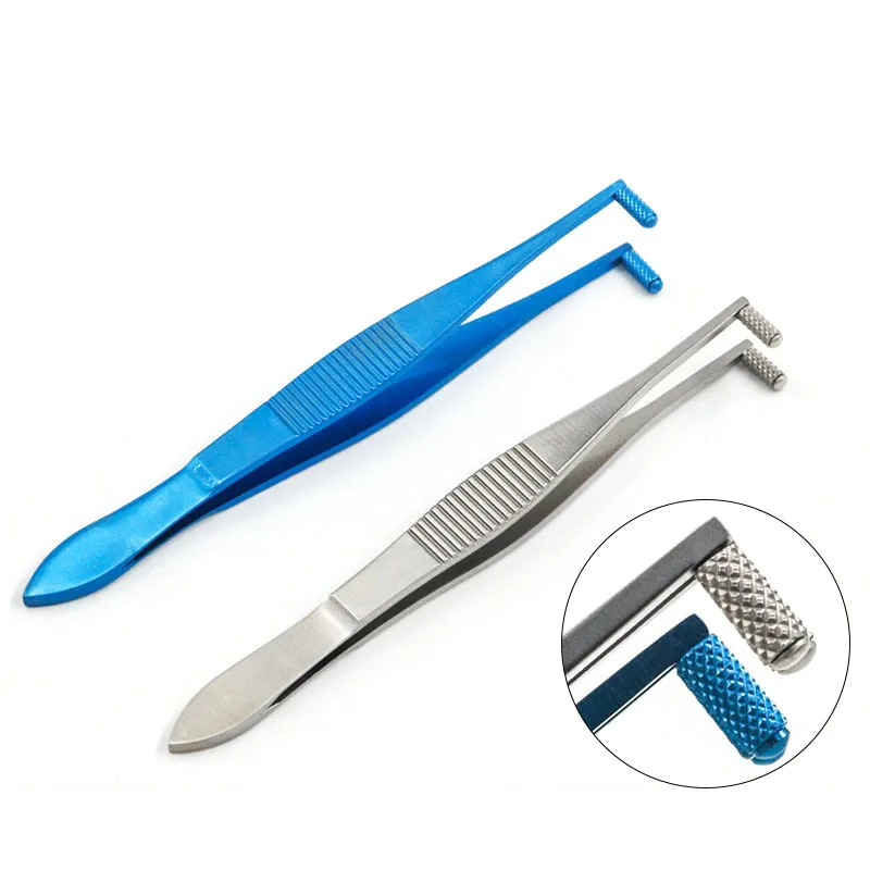 Roller tweezers trachoma tweezers ophthalmology microscopy instruments double-wheel massage tweezers corneal epithelium roller