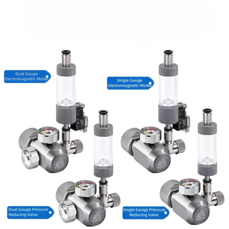 

WEEK AQUA Aquarium CO2 pressure reducing gauge fish tank CO2 regulator kit with bubble counter grass tank CO2 Regulators