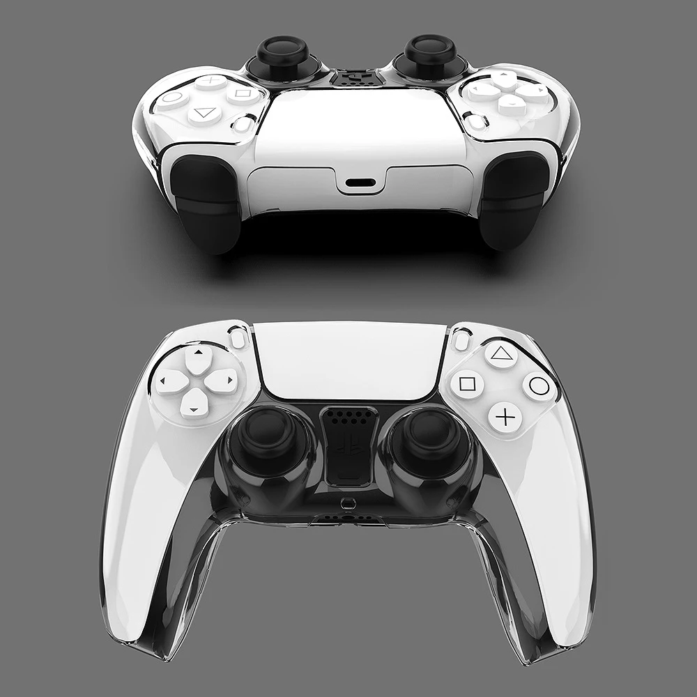 Clear Hard Case Protective Cover For PS5 DualSense Skin Shell Ultra Slim Transparent PC Cover for Sony PlayStation 5 Controller