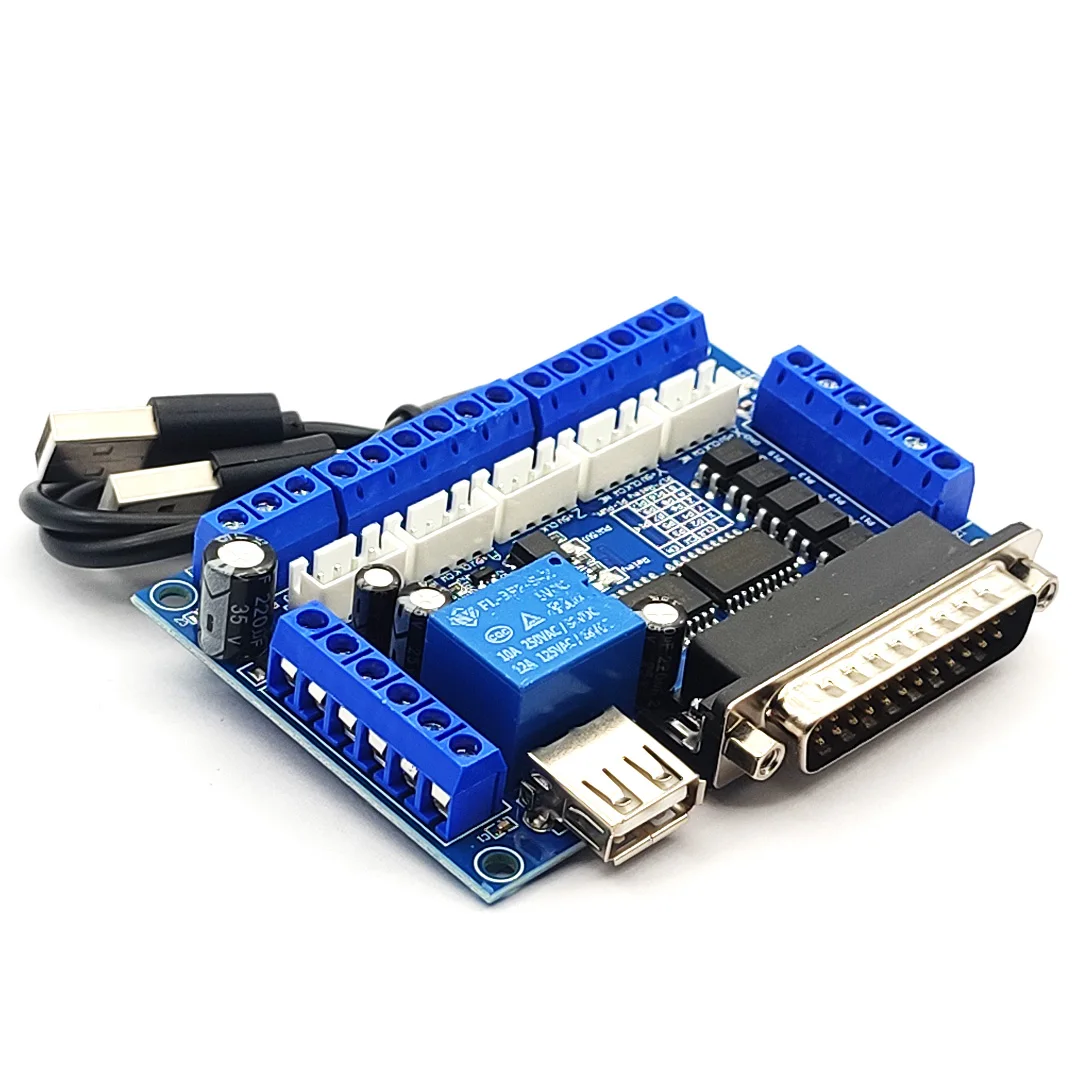 MACH3 5 محور نك لوحة القطع مع كابل يو اس بي ل محرك متدرج سائق موازية ميناء التحكم الأزرق/الأخضر