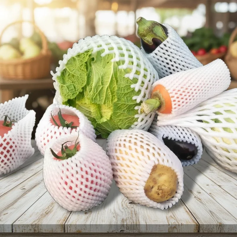 50PC Foam Net Sleeve Pocket Shockproof Protection Transport Packing Vegetable Fruit Wine Bottle Fragile Items Dedicated Mesh Bag