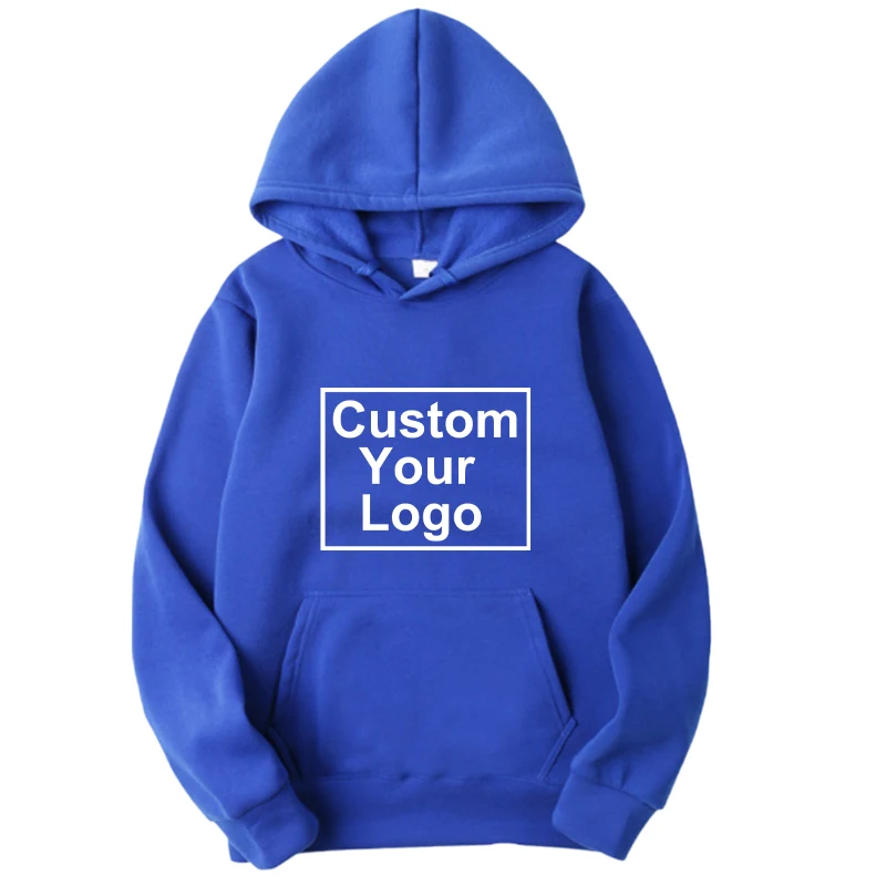 Fashion Customize your logo Hoodie For Man Women Winter Autumn Casual DIY Printed Hooded Sweatshirts Plus Size