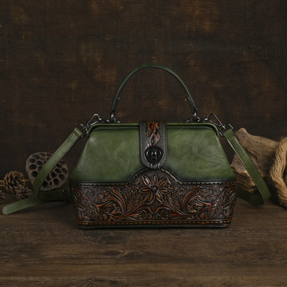 

Винтажные сумки через плечо 2026 года для женщин: роскошные сумки-тоут с тиснением, мягкие кожаные дамские сумочки