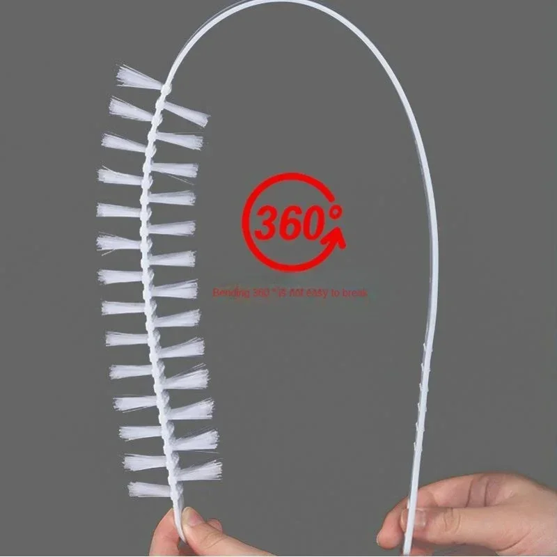Universal Cleaning Brush Drum Washing Machine Cleaner Brush Radiator Dryer Machine Inner Barrel Long Brush Handle Washing Tool