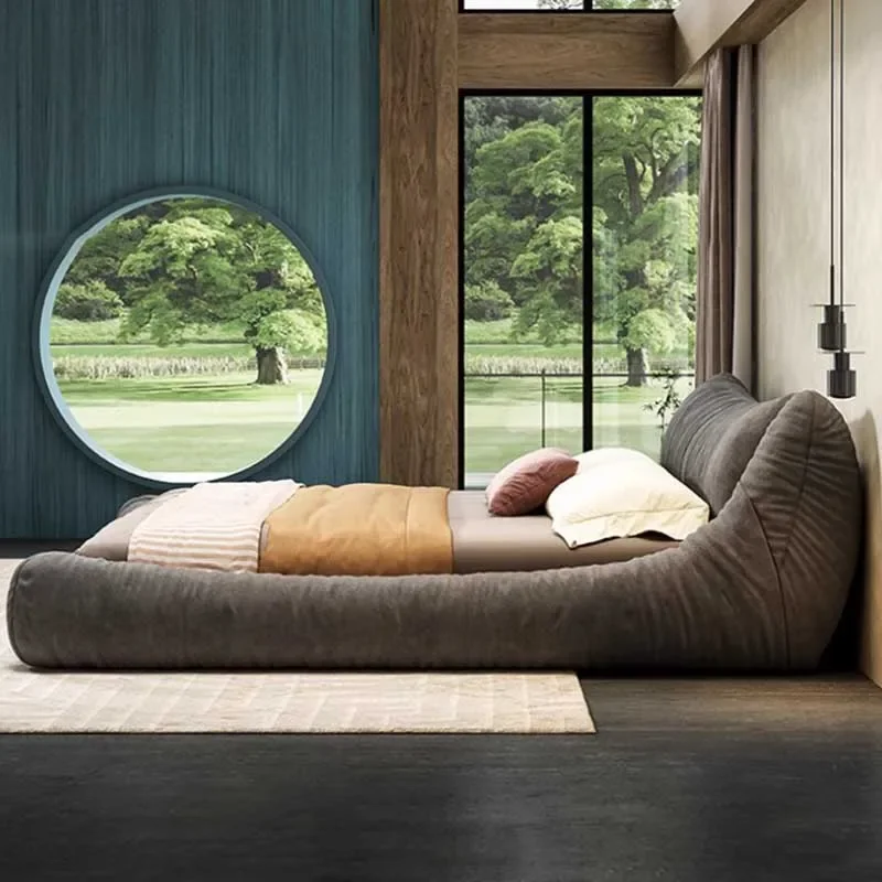 

Высококачественная двуспальная кровать для хранения, дизайнерская вилла, черный каркас двуспальной кровати размера King Size, современная многофункциональная мебель Cama De Casal