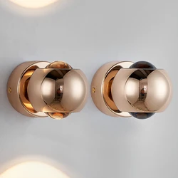 Nordic LED Wall Lamp Modern Luxury Gold Wall Light Indoor Lighting Room Decor Sconces For Bedroom Bedside Living Room Hotel Lamp