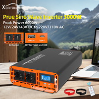 Datouboss Pure Sine Wave Inverter 6000W DC 12V 24V 48V To AC 230V 50HZ/60HZ Continuous Power 3000W Suitable For Home And RV