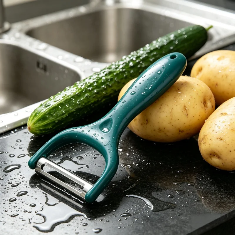 Stainless Steel Fruit  Peeler Non‑slip Handle Potato Peeling Tool Multifunctional Kitchen Gadget for Apple Carrot Veggie