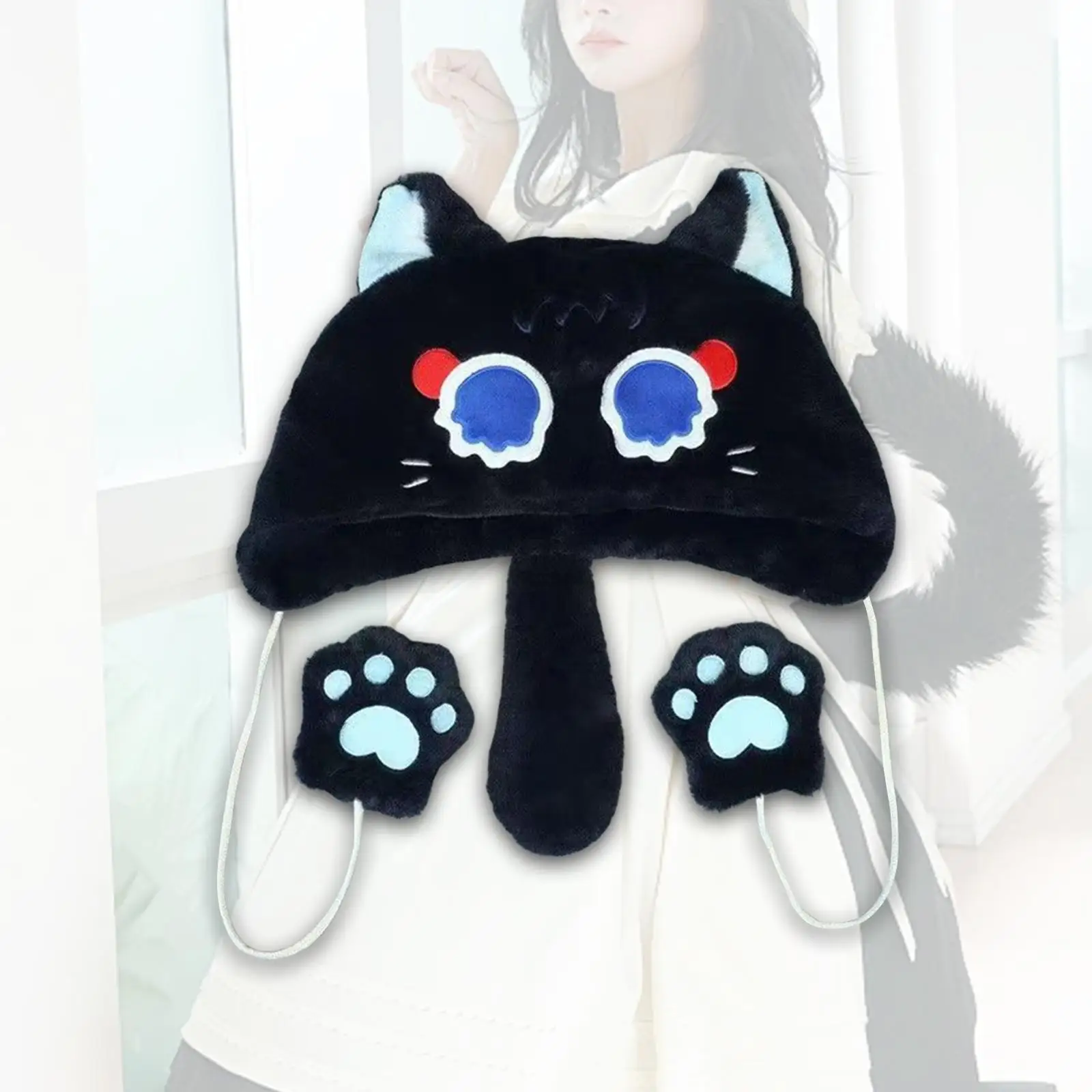 애니메이션 코스프레 모자 귀여운 고양이 귀 모자 재미 있은 레이디 귀 보호 모자 모자