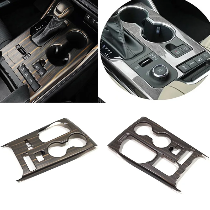 ABS ألياف الكربون مقبض ناقل حركة السيارة غطاء لوحة الإطار ملصق الكسوة اكسسوارات لتويوتا هايلاندر XLE 2020 20121 2022