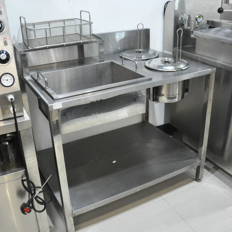 K359 Stainless Steel Wrapping Powder Chicken Breading Table