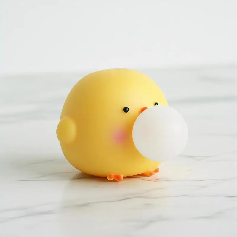 Cute Blow Bubble Chick  Fidget Toys Decompression Sensory Stress Relief Squeeze Toy For Adults Kids Party Favors