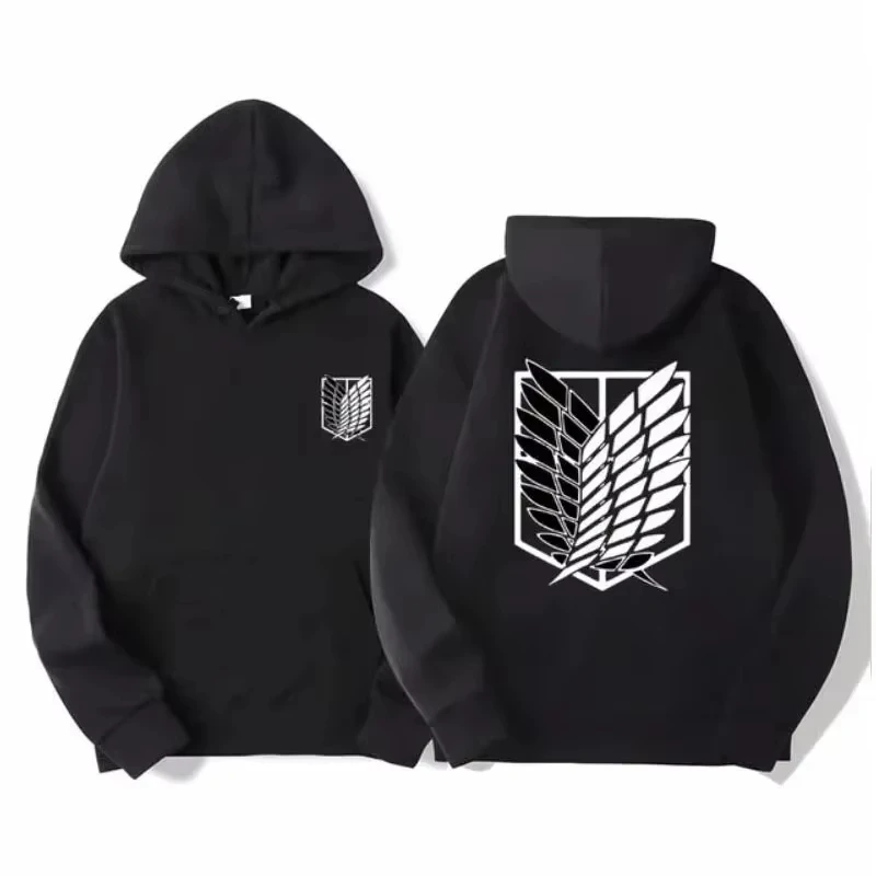 Attack on Titan Hoodie Anime Hoodies Men and Women Streetwear Pullover Harajuku Shingeki No Kyojin Hoodies Sweatshirt Clothes